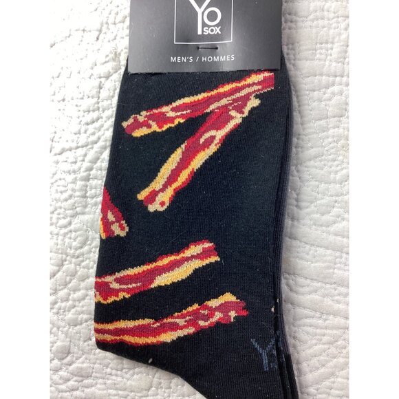 Lot of 3 Yo Sox Mens Socks 3-Pack - Bacon*Elephant*Military Themes*Size 7-12*NWT - Picture 4 of 6